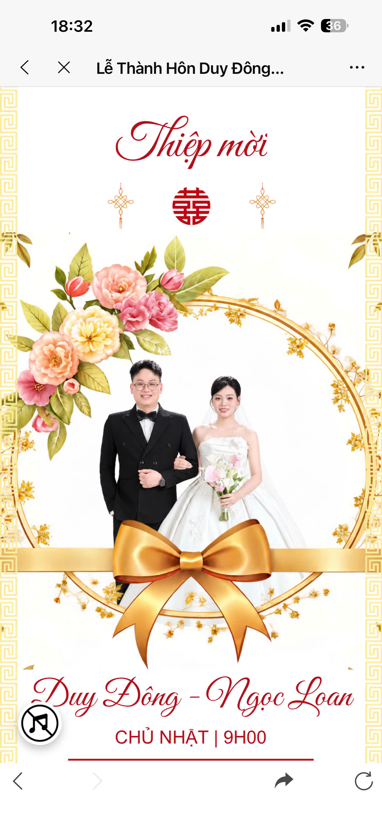 Mẫu thiệp Romance trên điện thoại